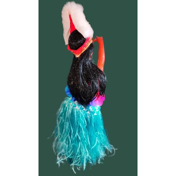 Vintage Hawaiian Tiki Dancers Dolls - Handcrafted Intricate Details Music Box & - Picture 15 of 16